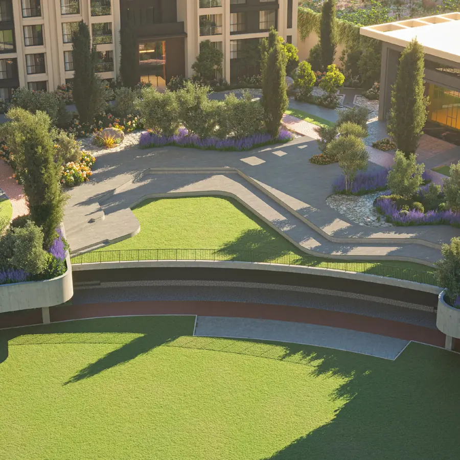 Sobha Hennur concept landscaped greens
